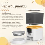 Haustier Akıllı Otomatik Kedi Tuvaleti Akıllı Mama Kabı 2'li Set Cb001g-qq005b