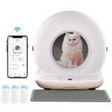 Haustier Akıllı Otomatik Kedi Tuvaleti, APP ile Kontrol, 75lt İç Hazne, 7lt Çöp Haznesi CB001