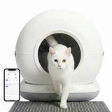 Haustier Cb001 Gri Akıllı Otomatik Kedi Tuvaleti, App İle Uzaktan Kontrol, 75Lt Hazne, 7Lt Çöp Haznesi, Ağırlık Sensörlü