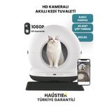 Haustier CB002 KAMERALI Akıllı Otomatik Kedi Tuvaleti, (Haustier Türkiye Garantili)