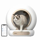 Haustier MSP05 Akıllı Otomatik Kedi Tuvaleti, APP ile Uzaktan Kontrol, 65lt Hazne, Iyonizer Kötü Koku Giderici, Ağırlık sensörlü
