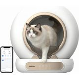 Haustier MSP05 Akıllı Otomatik Kedi Tuvaleti, App ile Uzaktan Kontrol, 65LT Hazne, Uv Sterilazyon, Ağırlık Sensörlü - Altın