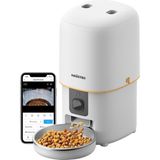 Haustier PF05 Beyaz Kameralı 1080P Fhd Gece Görüş Akıllı Otomatik Kedi Mama Kabı, Tuya App-Wi - Çok Renkli