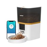 Haustier QQ003 Akıllı Otomatik Kedi Mama Kabı, Tuya App-Wifi Uzaktan Kontrol, 6lt Hazne (Beyaz)