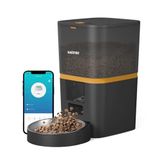Haustier QQ003 Akıllı Otomatik Kedi Mama Kabı, Tuya App-Wifi Uzaktan Kontrol, 6lt Hazne (Siyah)