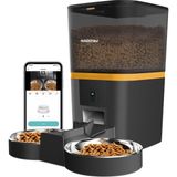 Haustier QQ005-DUAL Kameralı Akıllı Kedi Köpek Otomatik Mama Kabı, App Uzaktan Kontrol, Sesle � - Çok Renkli
