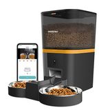 Haustier QQ005-Dual Kameralı Akıllı Otomatik Kedi Mama Kabı Siyah
