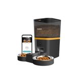 Haustier QQ005-Dual Siyah Kameralı Akıllı Kedi Köpek Otomatik Mama Kabı, Türkiye Garantili