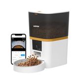 Haustier QQ005 Gece Görüşlü 480P Kameralı Akıllı Otomatik Kedi Mama Kabı, Tuya App-Wifi Uzaktan Kontrol, Sesle Çağırma, 6lt Hazne, Beyaz