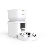 Haustier QQ025 Kameralı Akıllı Kedi Otomatik Mama Kabı, Tuya App-Wifi Uzaktan Kontrol, Ayarlanabilir 480P Kamera, 4lt Hazne (Beyaz)