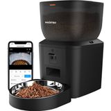 Haustier QQ029 Kameralı 1080P Gece Görüş, Akıllı Otomatik Kedi Köpek Mama Kabı, 2.4Ghz/5Ghz, 4Lt, Metal Kase