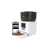 Haustier QQ029 Kameralı 1080P Gece Görüş, Akıllı Otomatik Kedi Mama Kabı, 2.4Ghz/5Ghz, 4Lt, Metal Kase