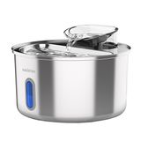 Haustier Wf009l-w Pencereli 3.5 L Hazne Ultra Sessiz Çelik Otomatik Kedi Su Sebili