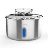 Haustier Wf009l-W Pencereli Otomatik Kedi Su Sebili,Kedi Su Çeşmesi, Su Pınarı 3.5Lt Geniş Hazne, Sus304 Çelik, Ultra Sessiz, Çok Katmanlı Filtrasyon, Metal Tasarım [Enerji Sınıfı A+]