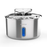 Haustier WF009L-W Pencereli Otomatik Kedi Su Sebili,Kedi Su Çeşmesi, Su Pınarı 3.5Lt Geniş Hazne, SUS304 Çelik, Ultra Sessiz, Çok Katmanlı Filtrasyon, Metal Tasarım (Metal, Pencereli)