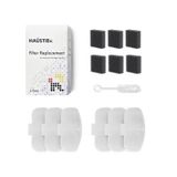 Haustier Wf009l-wf009ls Otomatik Kedi Su Sebili - Filtre Seti 6 Adet beyaz-gri