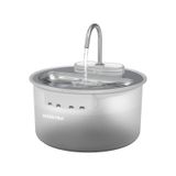 Haustier Wf009ls Beyaz , Çelik Üst Tabla , 3.5lt Geniş Bpa İçermez Hazne, Otomatik Kedi Su Sebili,kedi Su Çeşmesi, Su Pınarı beyaz-gri