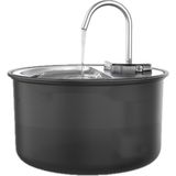 Haustier WF009LS Otomatik Kedi Su Sebili,kedi Su Çeşmesi, Su Pınarı 3.5lt Geniş Hazne, Çelik Tabla, Ultra Sessiz, Bpa Içermez - Siyah