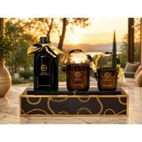 Haute Collection Sandalwood Rose Lüks Oda Kokusu Ve 2’Li Mum Seti Dekoratif Kokulu Mum & Çubuklu Oda Parfümü Hediyelik Set