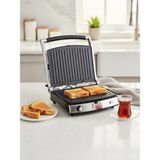 Hauzen R-Titan Grill 3x1 Izgara ve Tost Makinesi - Inox - Siyah