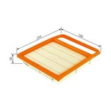 HAVA FILTRESI MERCEDES M276 W205 S205 C205 A205 C218 X218
