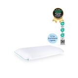 Hava Kanallı Boyun Destekli Visco Ortopedik Çocuk Yastığı (KİDS PİLLOW) 66x33x6 Cm, Turkuaz-beyaz