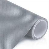 Hava Kanallı Gri Karbon Araba Kaplama Folyosu 152 cm X 100 Cm