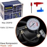 Hava Kompresörü 250 Psı, 12V, 60W, Plastik, Siyah