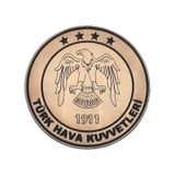 Hava Kuvvetleri Deri Peç - Arma - Askeri Patch Çok Renkli