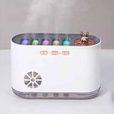 Hava Nemlendiric Aromatik Yağ Kullanabilir Humidifer Renkli Işıklı Bebek Odası Difüzör 700 ml