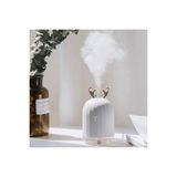 Hava Nemlendirici Buhar Makinasi Led Isikli Aroma Nemlendirici Geyik Beyaz