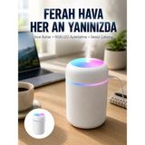 Hava Nemlendirici Buhar Makinesi LED Işıklı USB Dekoratif Nemlendirici Yeni Nesil - PINVOX9235-3 - Çok Renkli