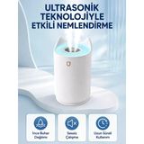 Hava Nemlendirici Ultrasonik Aroma Difüzör 7 Renk Led Işıklı Gece Lambası