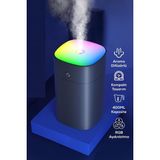 Hava Nemlendirici ve Rgb Işıklı Buhar Makinesi 400ML - Siyah