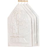 Hava Pompalı Asılı Vakum Saklama Torbaları, 4 Adet 4 Kanca 100 cm x 60 cm PE Sıkıştırma Aşağı Ceketler Dolap Alanından Tasarruf için Çantalar Düzenleyin (Orta)