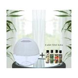 Hava Temizleyici Küre Tipi Koku Makinesi + 4 Adet 50 ml Koku