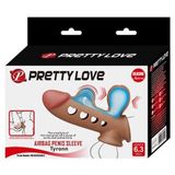 Hava Yastıklı Premium Melez Rengi Silikon Penis Kılıfı - Tyronn - BDM1417