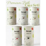 Havagi Bitki Çayı Seti- Özel Harmanlar- Yeşil Çay, Kış Çayı, Kuşburnu, Rezene, Böğürtlen Çayı