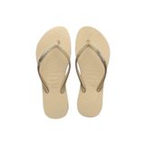 Havaianas 414609-0154 Kahverengi Slim Sparkle II Kadın Terlik