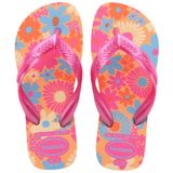 Havaianas H. SLIM Glitter FC Kadın Sandalet Parmak Arası Terlik Banyo Terliği 4143975 0076 Pembe, Tereyağı krema., 33/34 EU