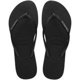 Havaianas HAV.Slim Glitter II kadın sandalet, Siyah/Siyah, 41/42 EU