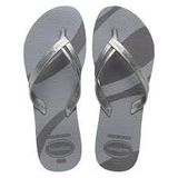 Havaianas Kadın HAV. Elegance Print Parmak Arası Terlik, Yeni Grafit, 8.5/9 UK