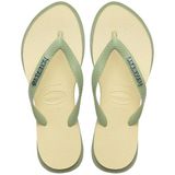Havaianas Kadın Plaj Krem Yeşil Terlik 39-40, 39-40, 5003364937, Krem - Yeşil