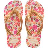 Havaianas Kıds Flores Kız Çocuk Parmak Arası Terlik 4000052 - Altın