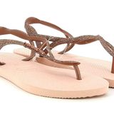Havaianas Luna Premium II Düz Geri Kayış Sandal 3.5 Bale Gül