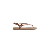 Havaianas - Luna, Rahat, Şık ve Fonksiyonel Sandalet, Güvenli Ayak Bileği Kesimi, Örgülü Kayışlar ve Kaymaz Taban, Kadın, Altın gül Altın gül, 41/42 EU