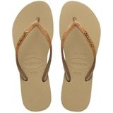 Havaianas Slim Glitter Kahverengi Terlik, 39-40, 4146975, Dark Brown, Kadın