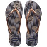 Havaianas Slım Nautıcal Kadın Parmak Arası Terlik 4137125, Lacivert, 37-38