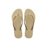 Havaianas Slim Püsküllü Glitter Kum Rengi Kadın Terlik