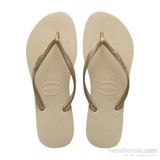 Havaianas Slim Sand Grey/light Golden Kadın Terlik - Bej